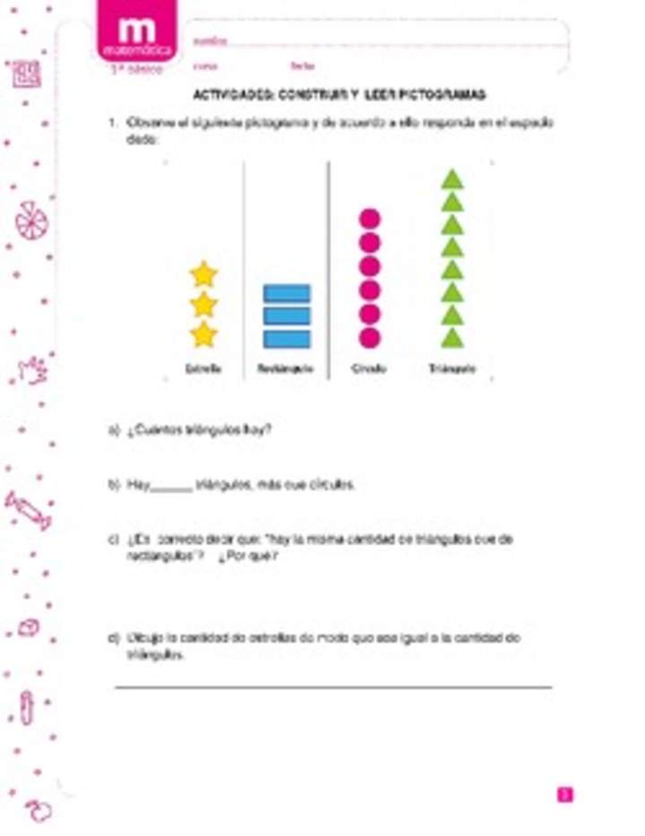 Construir y leer pictogramas