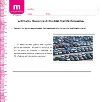 Resolución de problemas con proporcionalidad