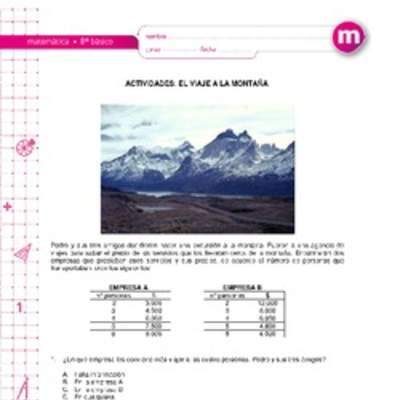 El viaje a la montaña