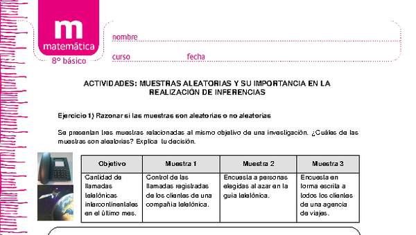 Muestras aleatorias y su importancia en la realización de inferencias