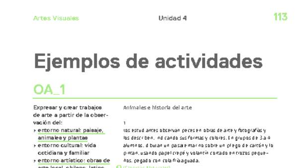 Actividades sugeridas Unidad 4