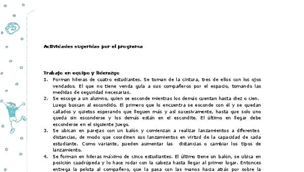 Actividades sugeridas Unidad 4