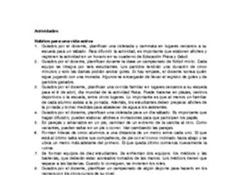 Actividades sugeridas Unidad 3
