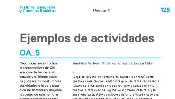 Actividades sugeridas Unidad 4