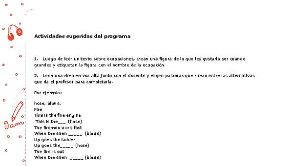 Actividades sugeridas Unidad 3