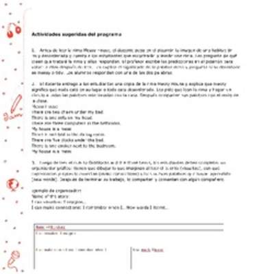 Actividades sugeridas Unidad 3