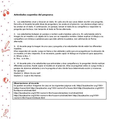 Actividades sugeridas Unidad 3