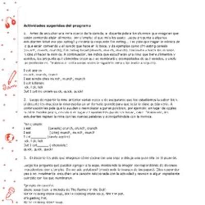 Actividades sugeridas Unidad 4