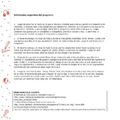 Actividades sugeridas Unidad 4