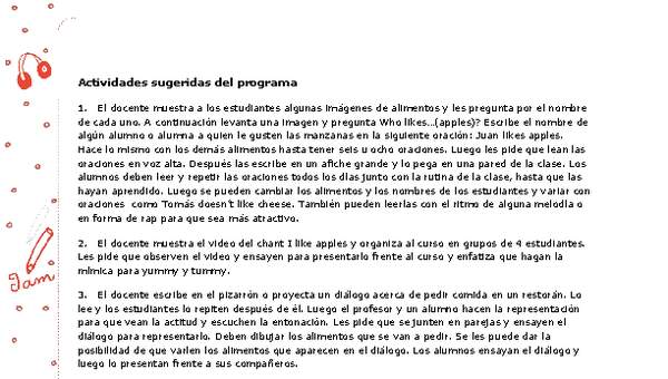 Actividades sugeridas Unidad 4