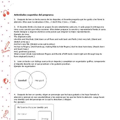 Actividades sugeridas Unidad 3