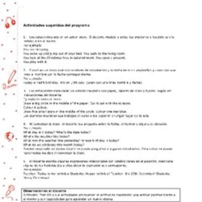 Actividades sugeridas Unidad 4