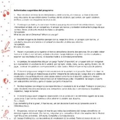 Actividades sugeridas Unidad 4