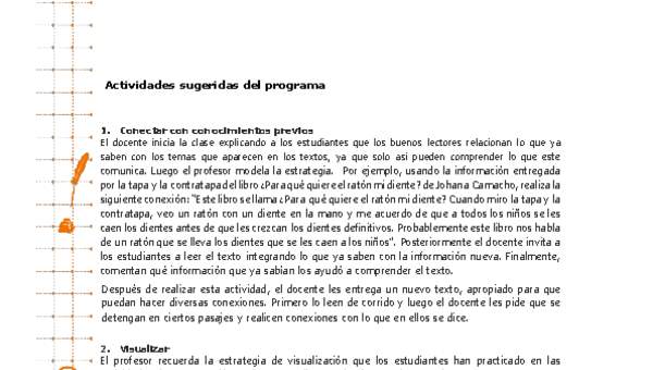 Actividades sugeridas Unidad 3