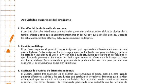 Actividades sugeridas Unidad 3