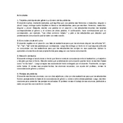 Actividades sugeridas Unidad 3