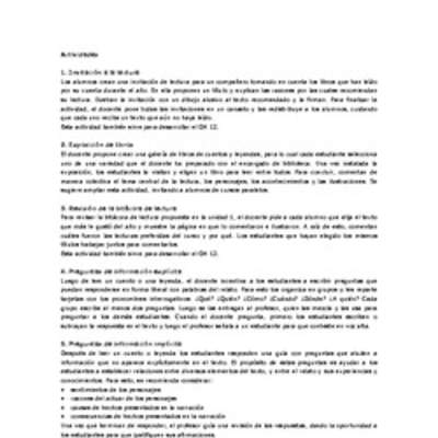 Actividades sugeridas Unidad 4