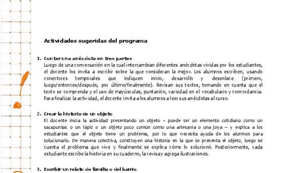 Actividades sugeridas Unidad 4