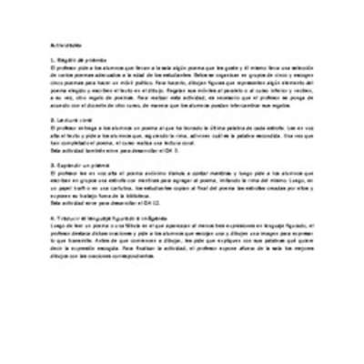 Actividades sugeridas Unidad 3