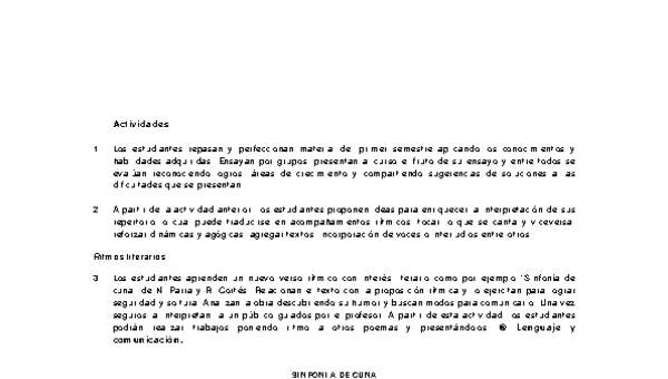 Actividades sugeridas Unidad 3