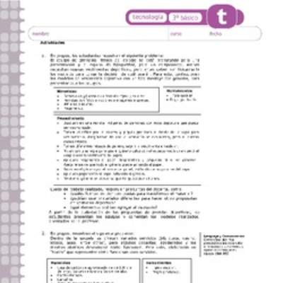 Actividades sugeridas Unidad 3