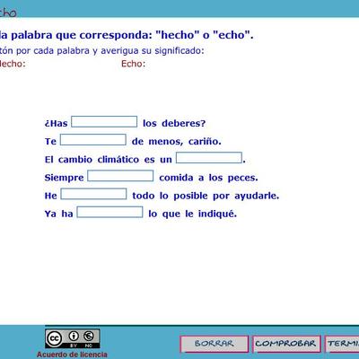 Hecho y echo