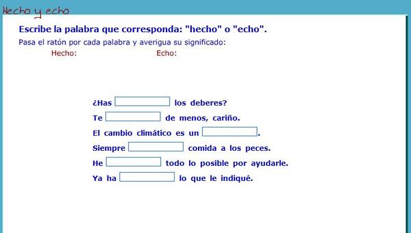 Hecho y echo