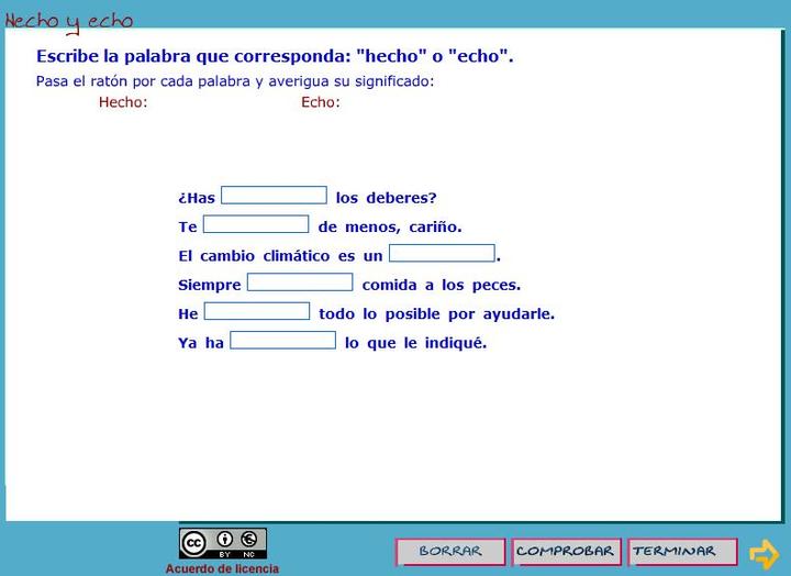Hecho y echo
