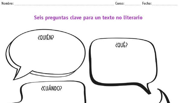 6 preguntas clave para un texto no literario