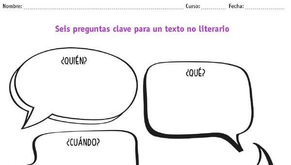 6 preguntas clave para un texto no literario