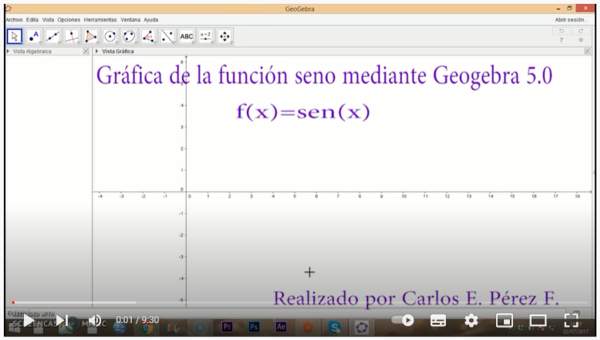 Youtube: Applet seno Geogebra