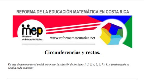 Reformamatematica: Ejercicios de circunferencias y rectas