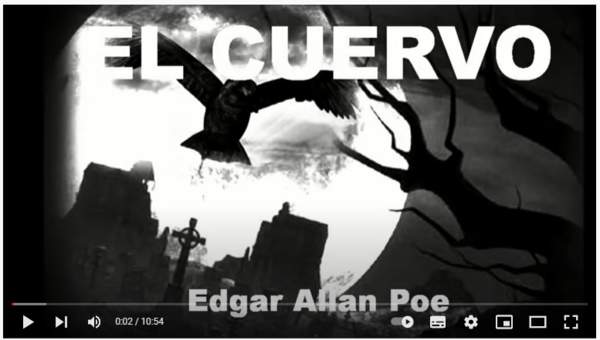 Youtube: El Cuervo / Edgar Allan Poe / Narrado por Victor Civeira