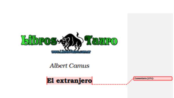 El extranjero - Albert Camus