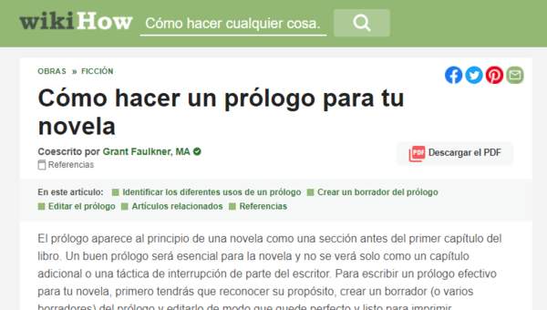 wikihow: Tres prólogos