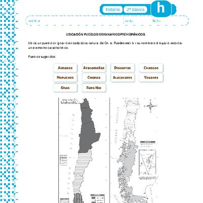 Ubicación pueblos originarios prehispánicos