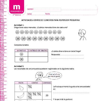 Conteo de elementos para responder preguntas (I) Conteo de elementos para responder preguntas (I)