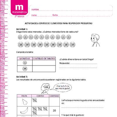 Conteo de elementos para responder preguntas (I) Conteo de elementos para responder preguntas (I)