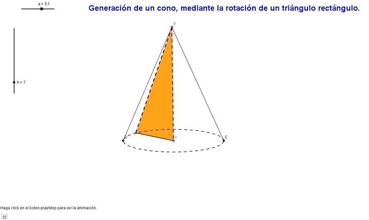 Generación de un cono