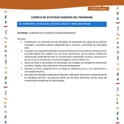 Actividad sugerida Nº 10- LC01 - INTERCULTURALIDAD-U2-EP - ELABORAN UN FICHERO DE PLANTAS MEDICINALES