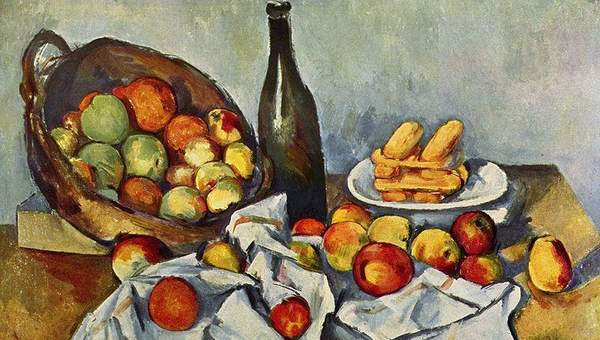 Canasta de manzanas de Paul Cézanne