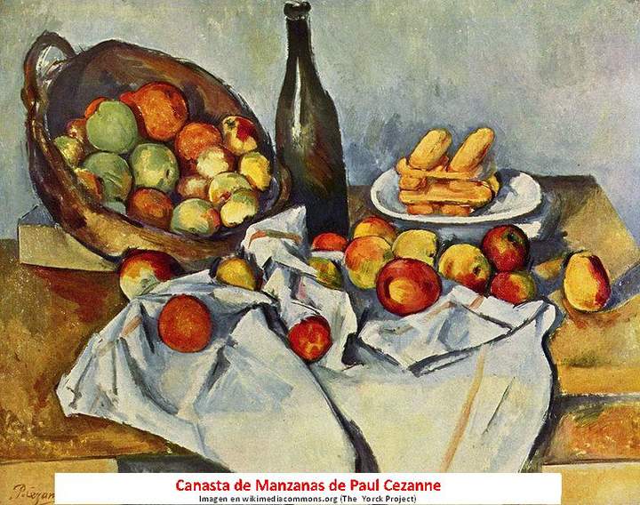 Canasta de manzanas de Paul Cézanne