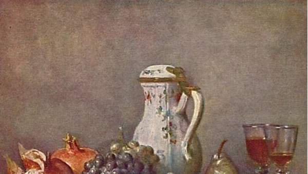 Uvas y Granadas de Jean Baptiste Chardin