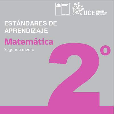 Adecuación Estándares de Aprendizaje 2° medio: Matemática