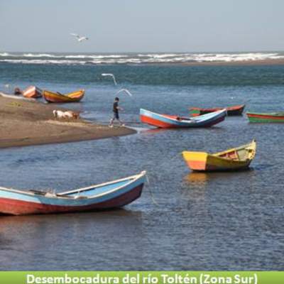 Desembocadura del Río Toltén, Zona Sur