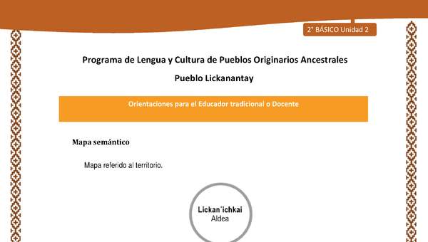 Orientaciones al docente - LC02 - Lickanantay - U2 - Mapa semántico Nación