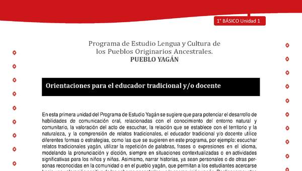 Orientacion para el educador - LC01 -YAG - Unidad 1 - Introduccion