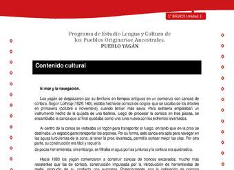 Orientaciones para el educador - LC01 -YAG - Unidad 2 - Contenidos culturales