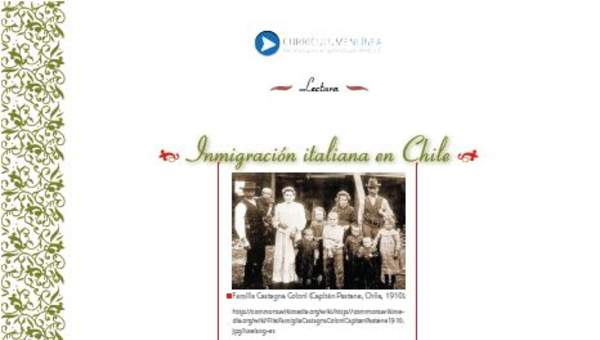 Inmigración italiana en Chile