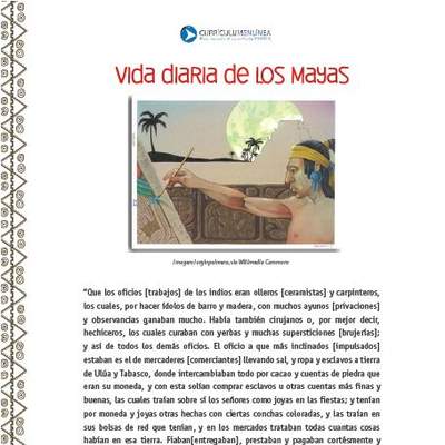 Vida diaria de los mayas